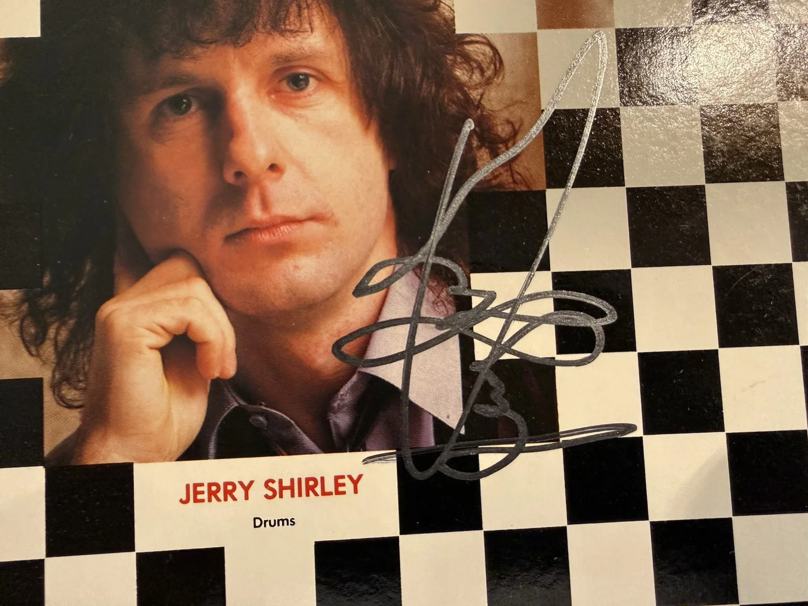 Fastway Album Cover Hand Signed. Fast Eddie Clarke. MINT, image 4