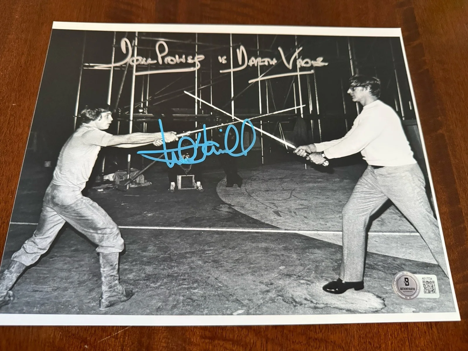 Mark Hamill — MARK HAMILL DAVID PROWSE HAND SIGNED STAR WARS AUTOGRAPH RARE BECKETT COA DAVE, image 4