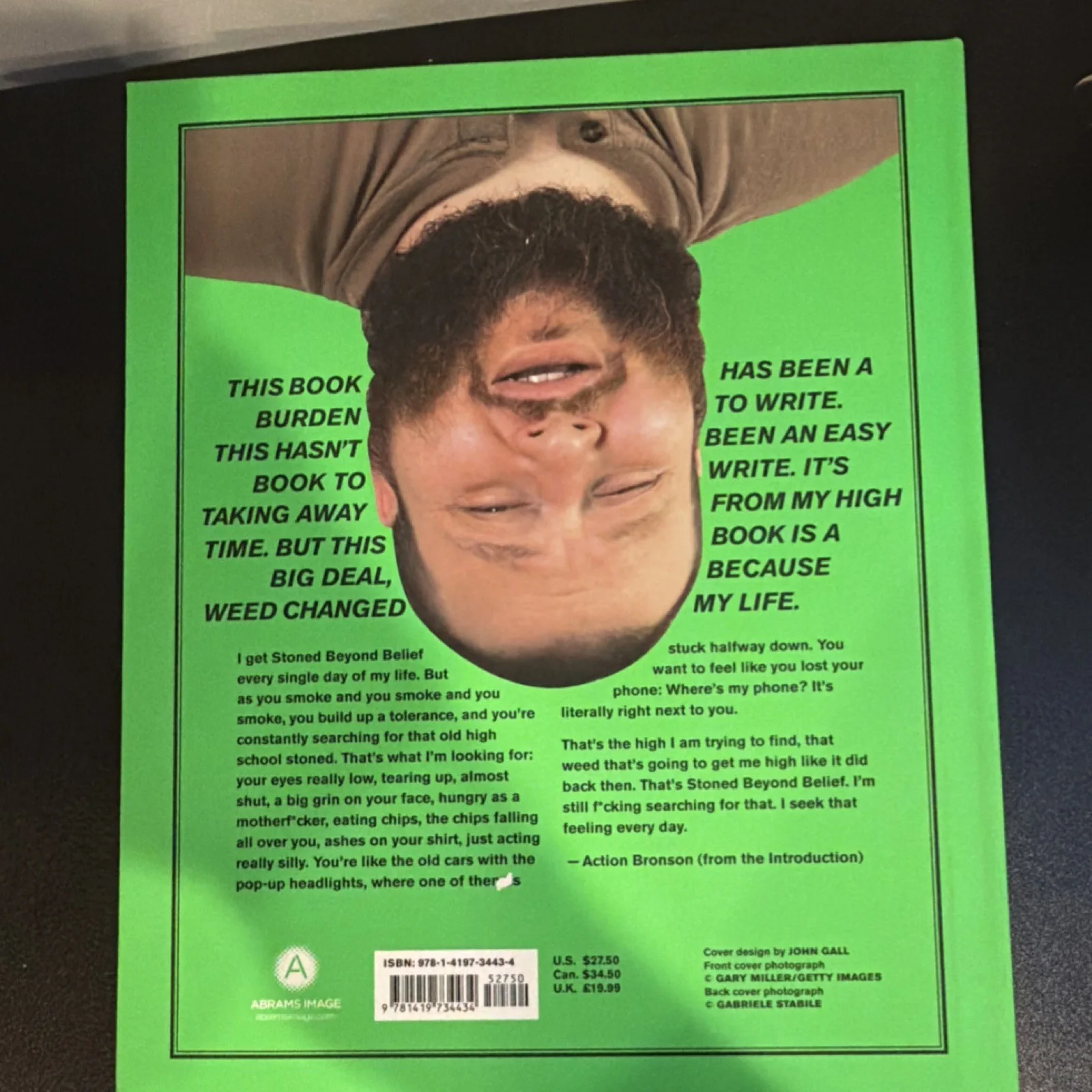 Action Bronson Autograph Stoned Beyond Belief Book - Front Cover Signed, image 2