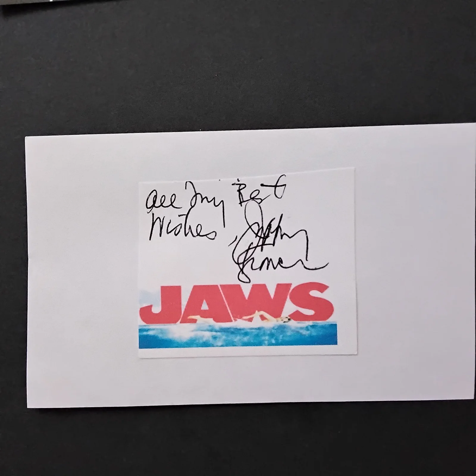 Jeffrey Kramer SIGNED Card Photo Movie TV Actor Jaws Halloween Ally McBeal Clue, изображение 3