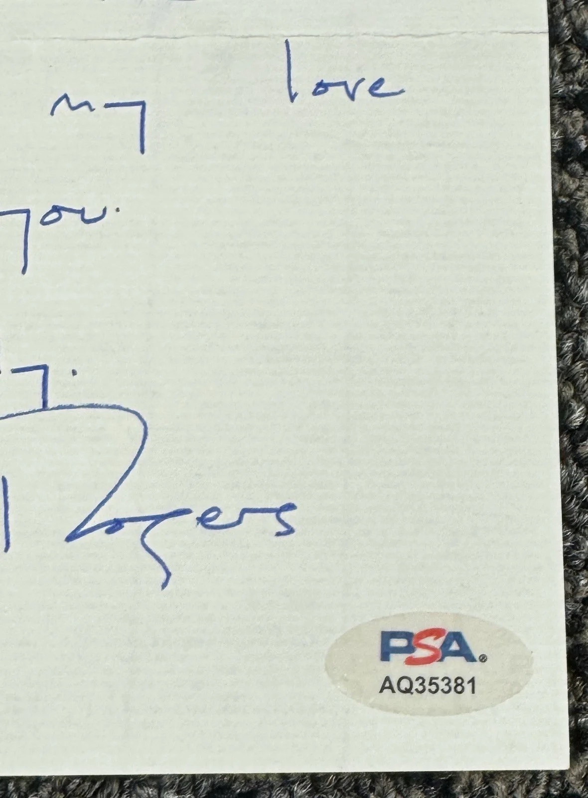 Fred Rogers — Fred Rogers Lengthy Signed Autograph Two Page Handwritten Letter PSA/DNA, image 3