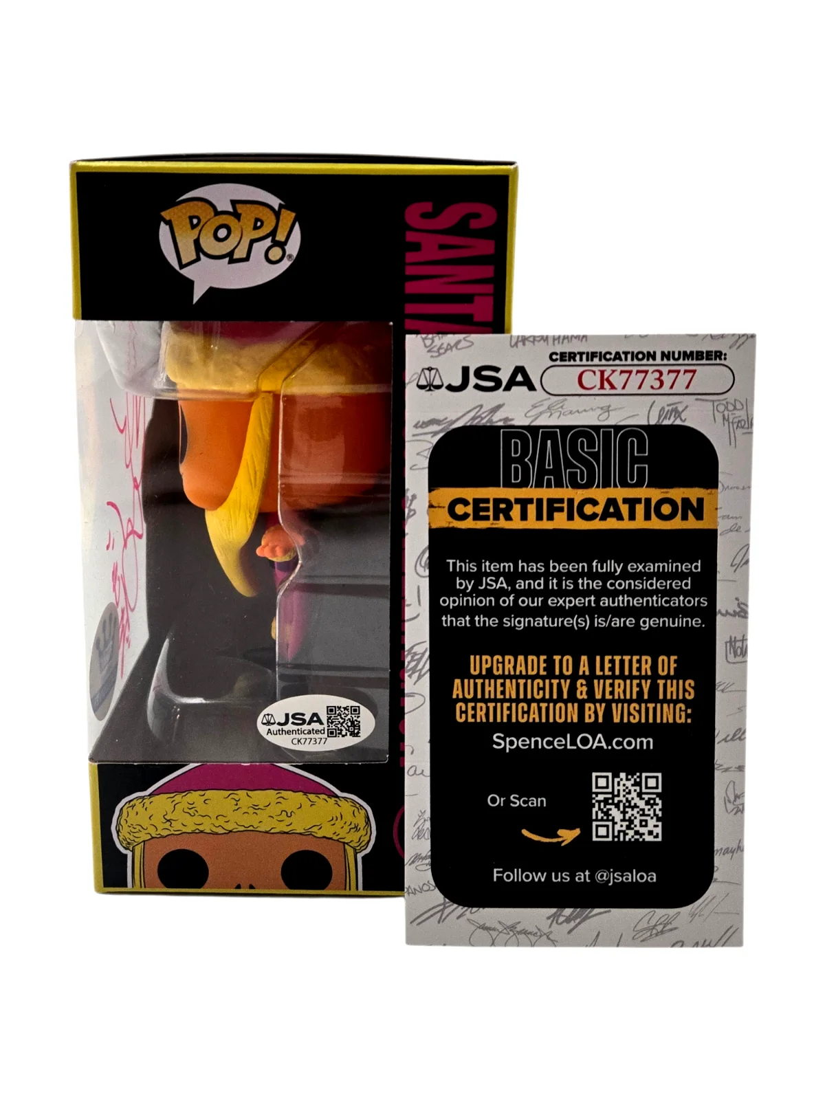 Chris Sarandon — Chris Sarandon Signed Funko Pop Jack NBC Christmas Santa Disney 72 JSA COA 77, image 2