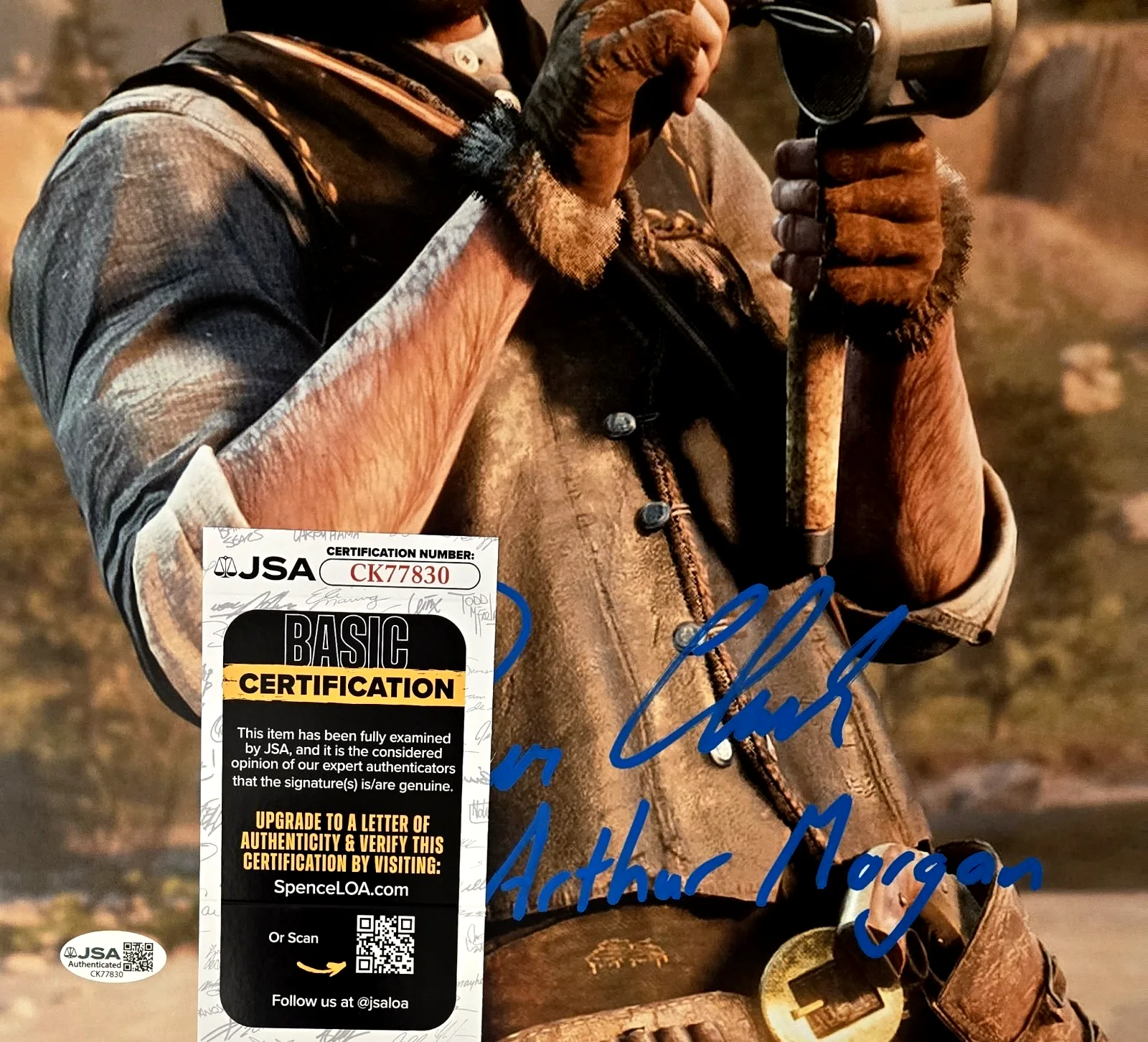 Roger Clark — Roger Clark Signed Photo Red Dead Redemption Arthur Morgan Autograph JSA COA 830, image 2