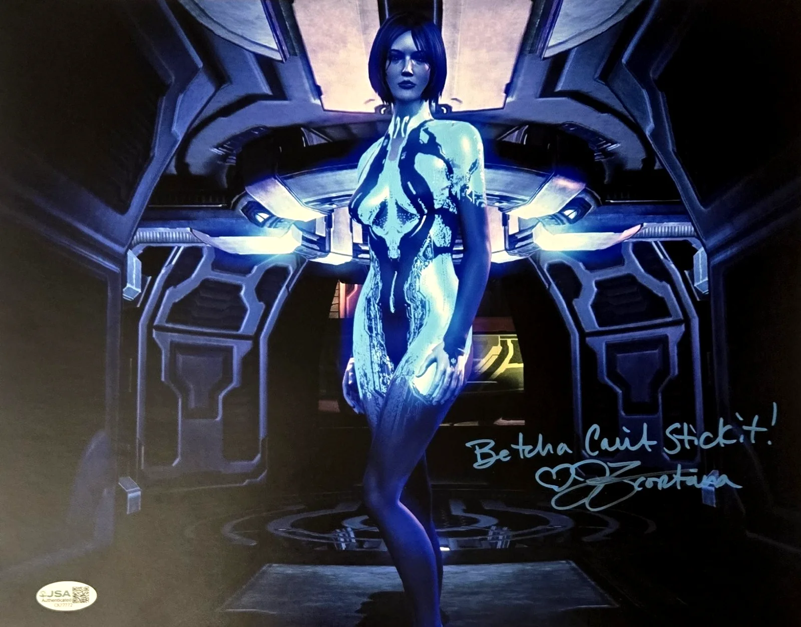 Jen Taylor — Jen Taylor Signed Photo Halo Cortana Autograph The Weapon XBox 11x14 JSA COA 773
