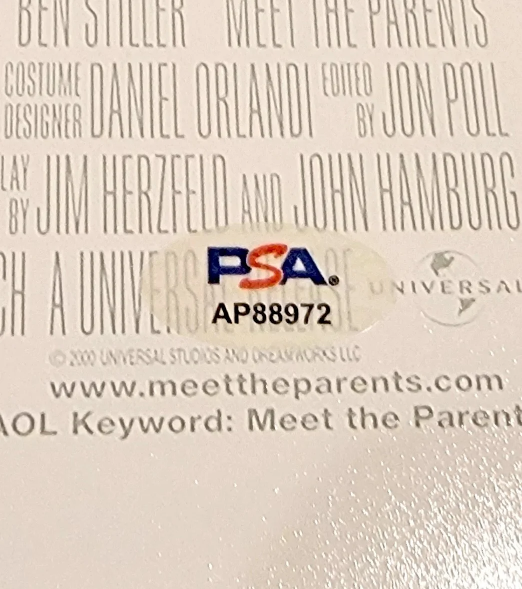 Ben Stiller — Ben Stiller signed 12x18 photo PSA DNA autograph Meet The Parents poster, изображение 2