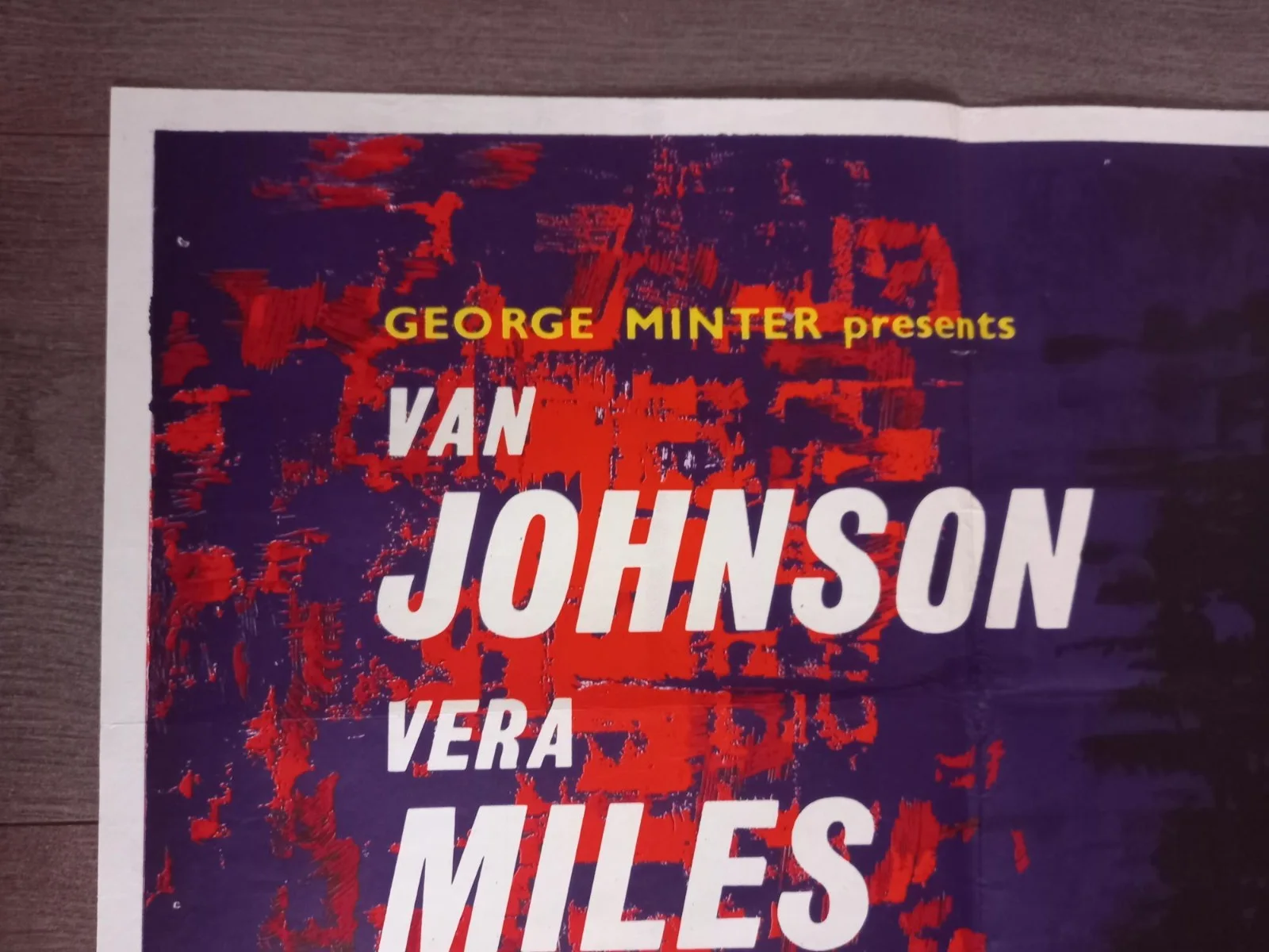 BEYOND THIS PLACE 1959 BRITISH QUAD POSTER VAN JOHNSON VERA MILES BERNARD LEE, изображение 3