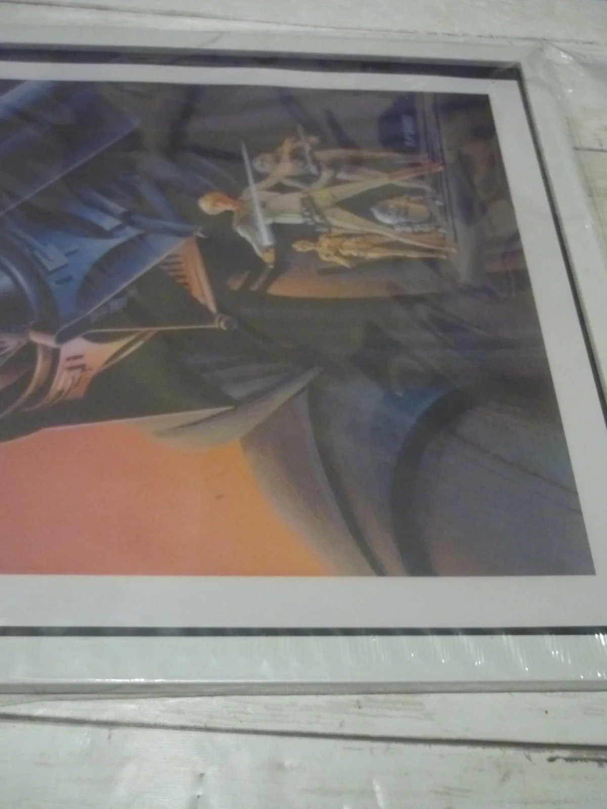 star wars framed a3 final painted artwork novel cover new hope artwork book cove, image 2