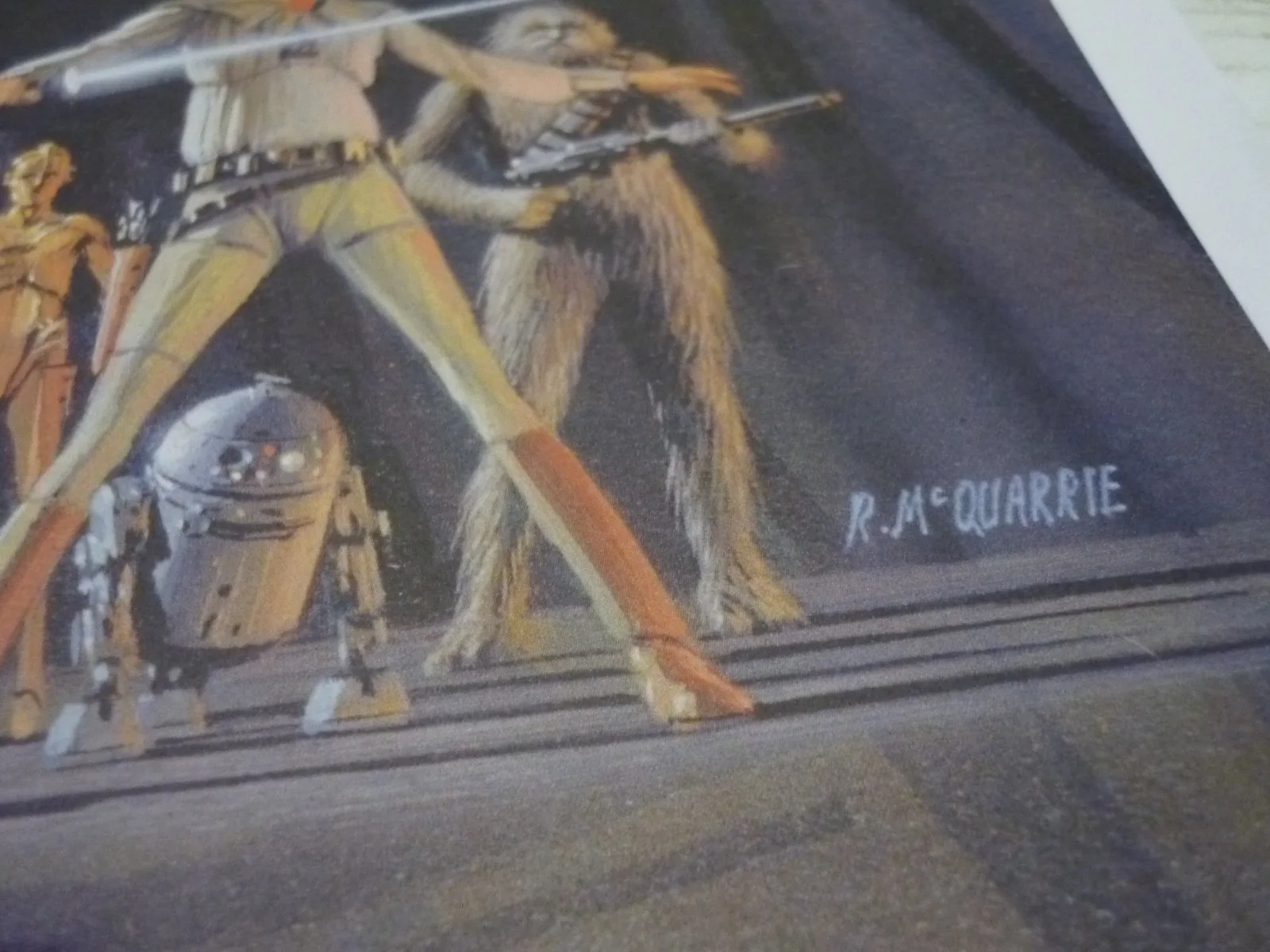star wars framed a3 final painted artwork novel cover new hope artwork book cove, image 5