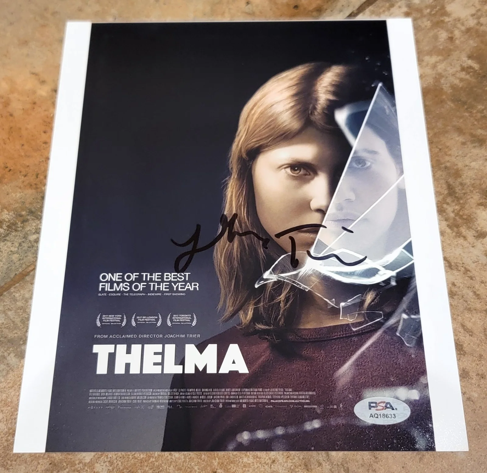 Joachim Trier — Joachim Trier signed 8x10 photo autograph PSA DNA Director Thelma