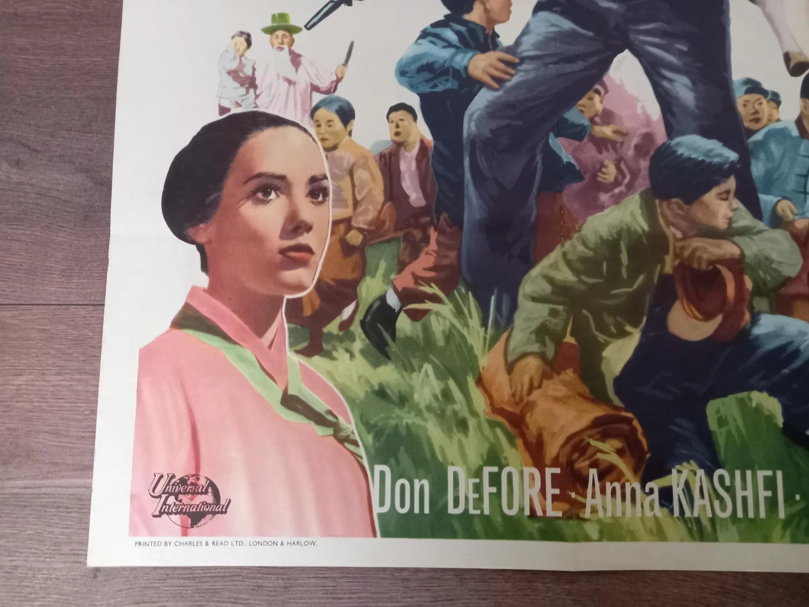 BATTLE HYMN 1957 BRITISH QUAD POSTER ROCK HUDSON MARTHA HYER DAN DURYEA, изображение 2
