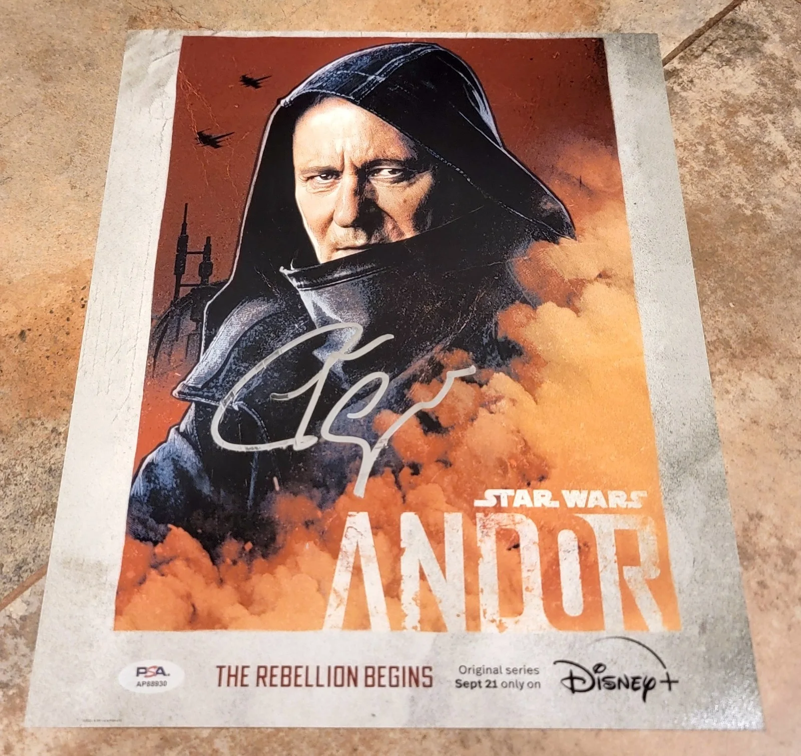 Stellan Skarsgard — IMPERFECT Stellan Skarsgard signed 11x14 photo PSA DNA autograph Andor Star Wars