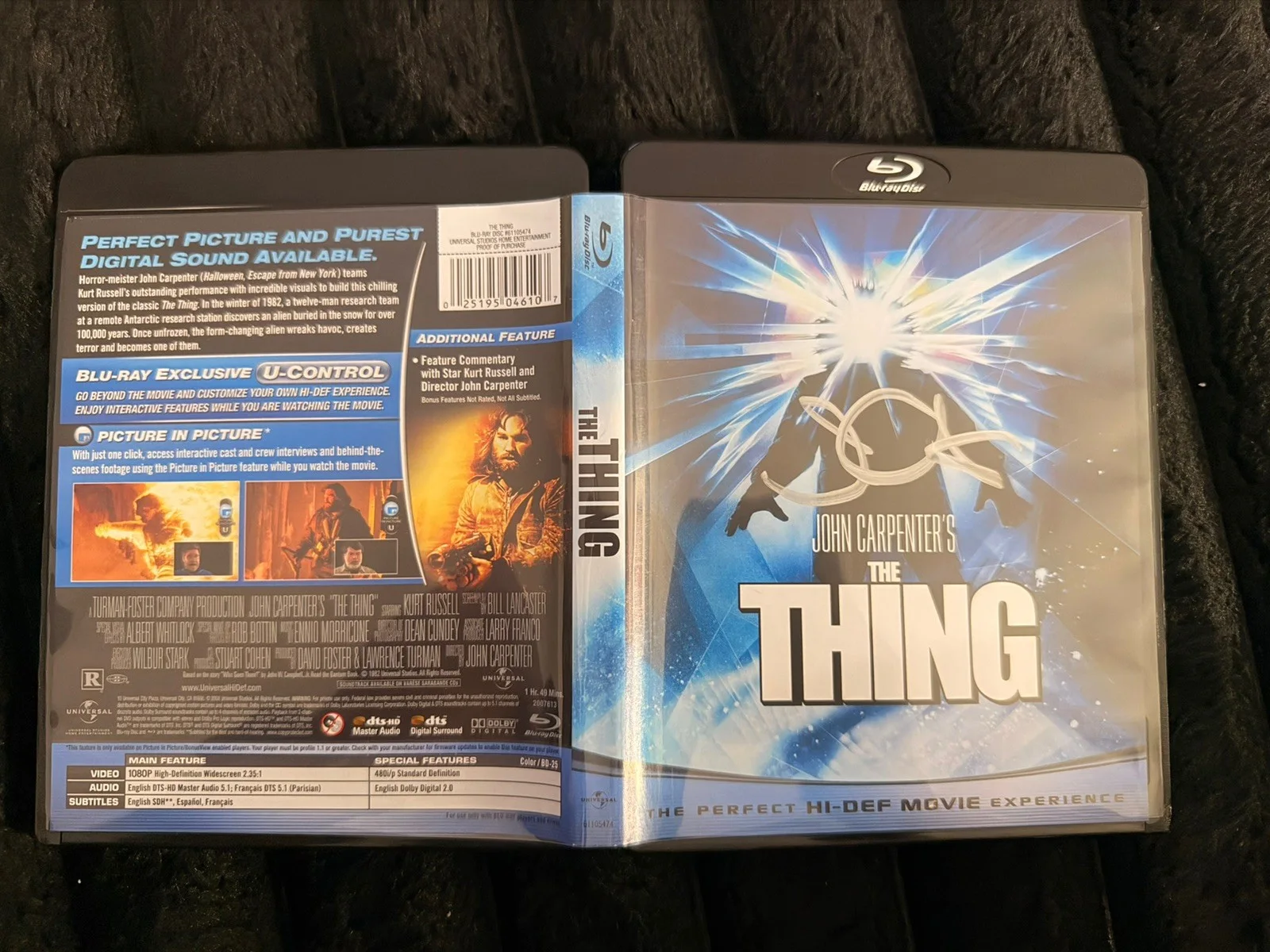 John Carpenter Signed The thing . Blu-ray, image 2