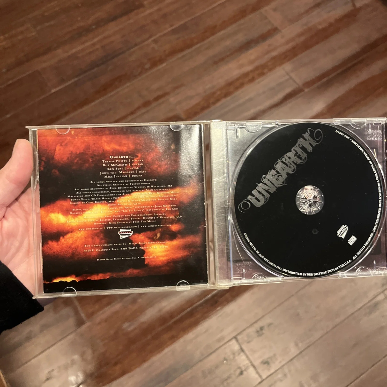 Signed Unearth CD Metal Rock Ozzfest Autographed FULL BAND, изображение 3