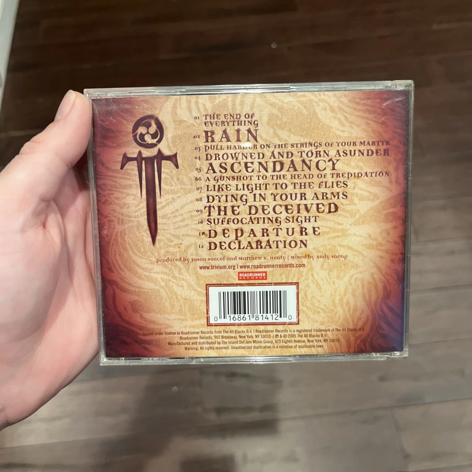 Trivium Signed CD ascension Ozzfest Autographed FULL BAND, image 2