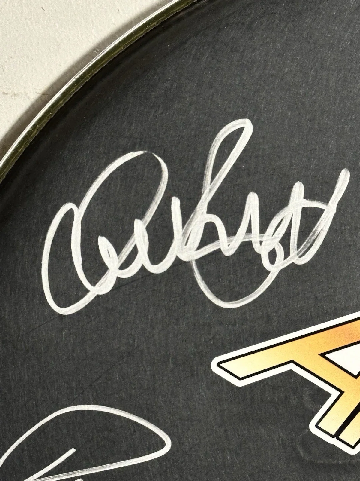 Anthrax Signed Drumhead Scott Ian Belladonna Caggiano Bello Benante JSA COA LOA, изображение 2