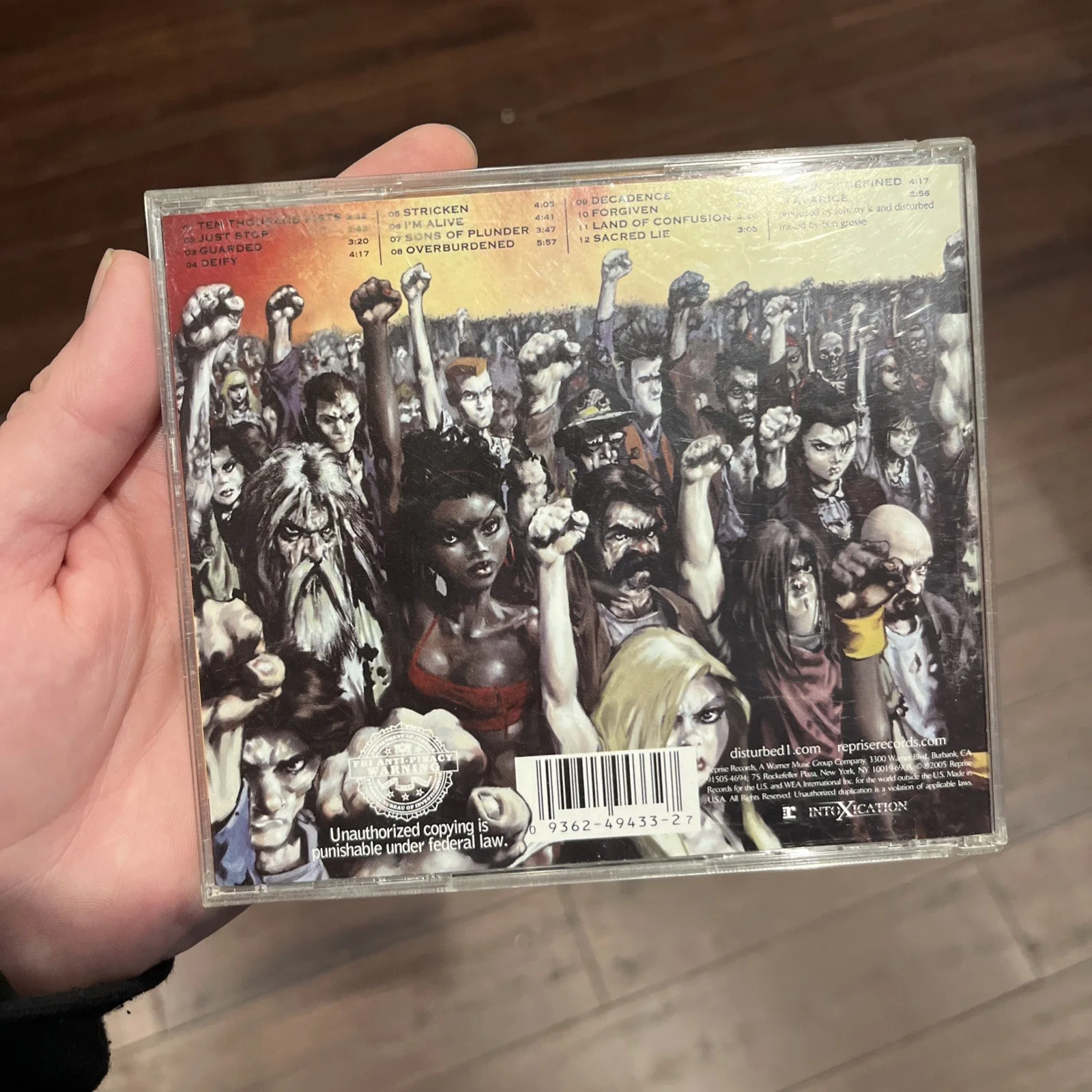 Signed Disturbed CD autographed FULL BAND, image 2