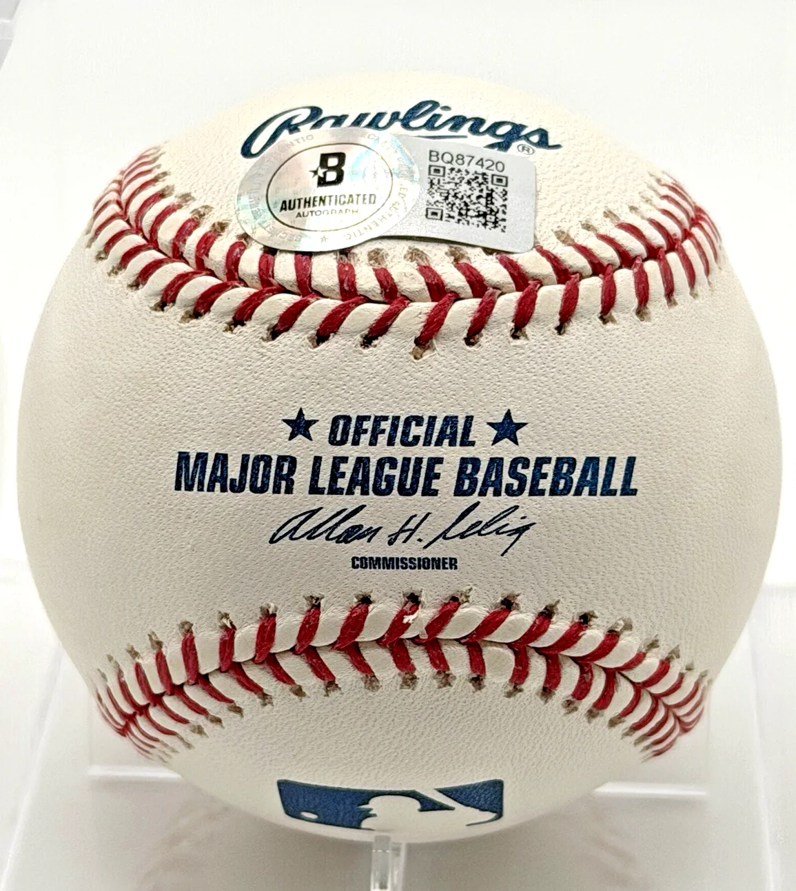 Adam Sandler — Adam Sandler Signed Rawlings Baseball Auto Beckett BAS COA Happy Gilmore, image 2