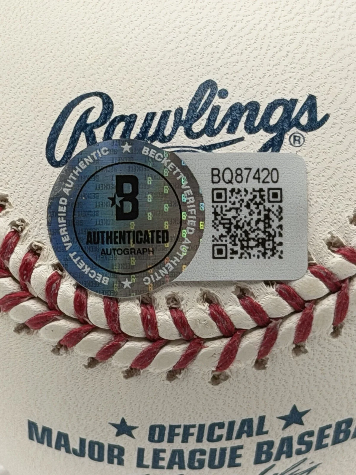 Adam Sandler — Adam Sandler Signed Rawlings Baseball Auto Beckett BAS COA Happy Gilmore, image 3