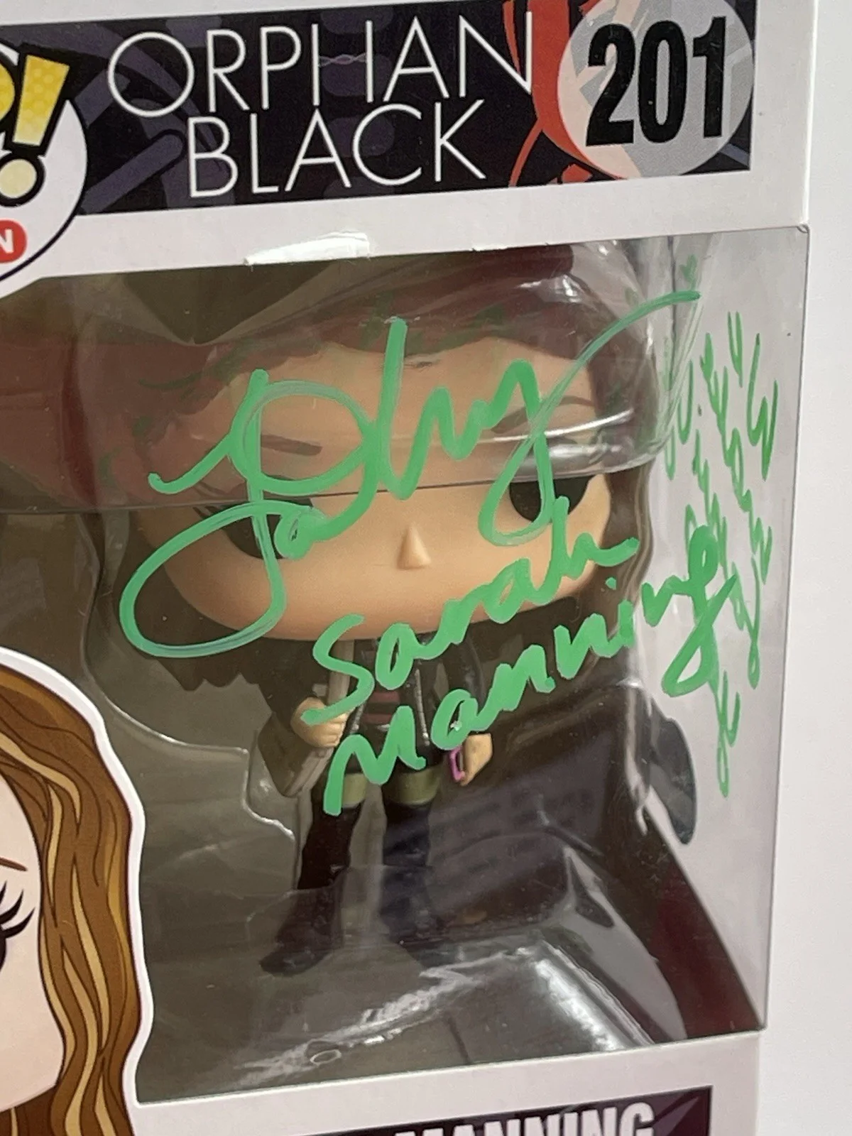 Tatiana Maslany — Orphan Black Sarah Manning Tatiana Maslany Hand Signed W/ Quote FUNKO Beckett, изображение 2