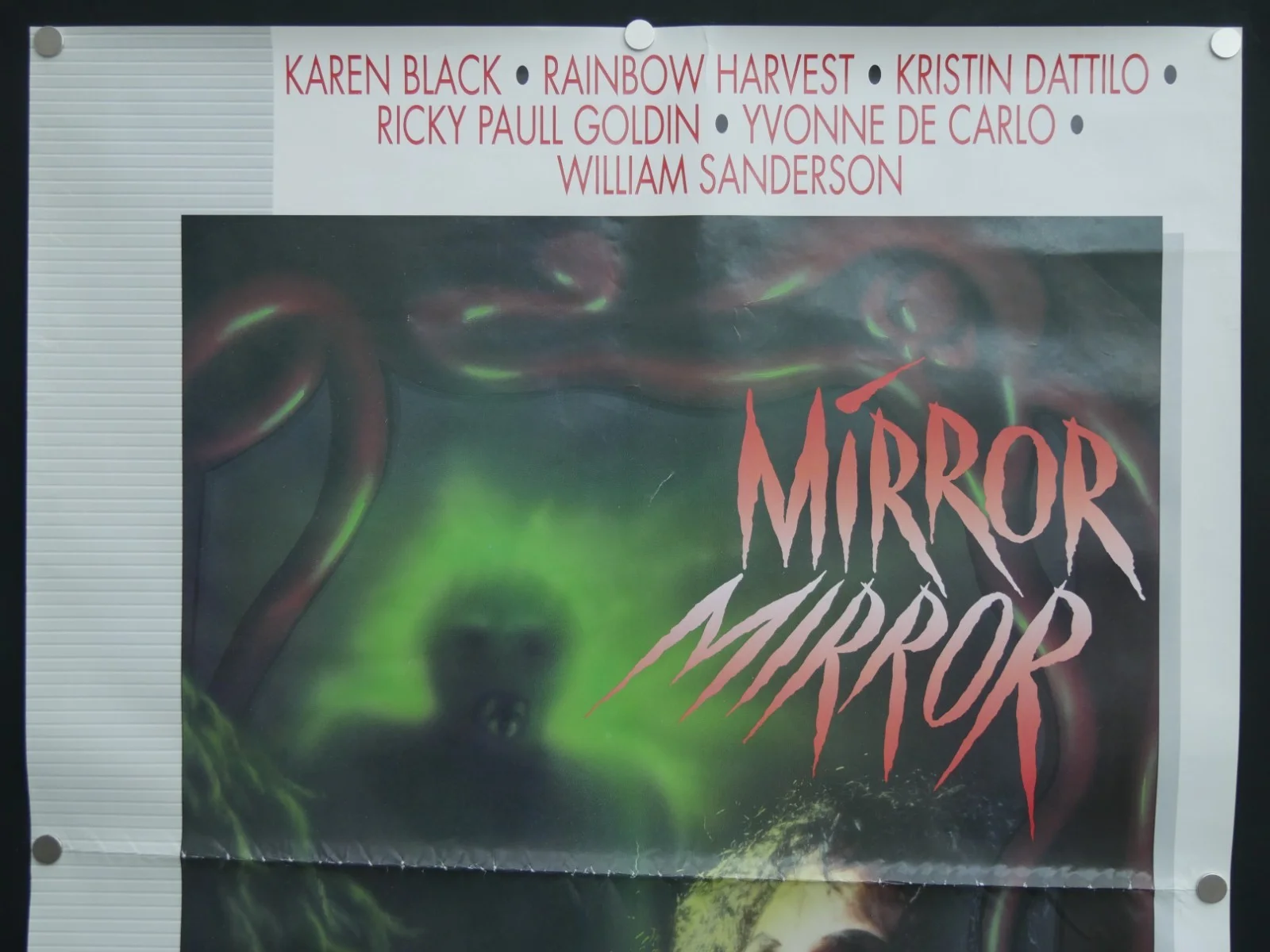 mirror mirror/grave secrets double sided uk video shop film poster, image 2