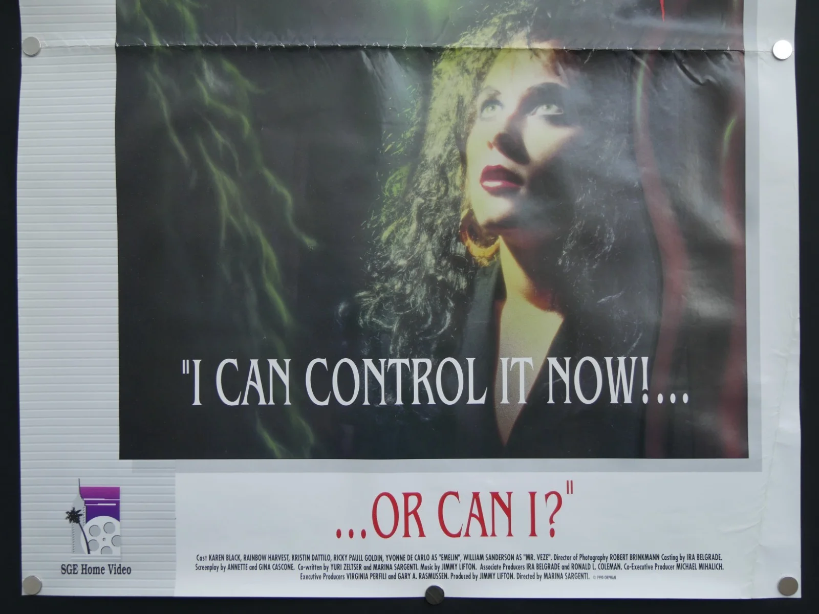 mirror mirror/grave secrets double sided uk video shop film poster, image 3