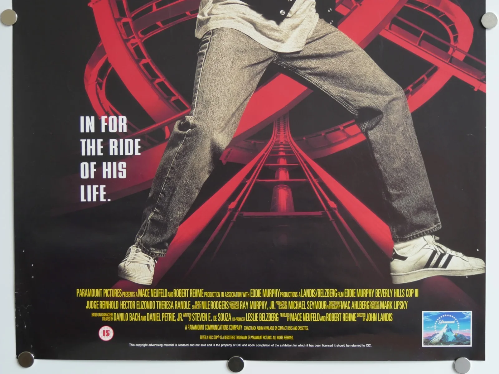beverly hills cop 3 uk video shop film poster, изображение 3