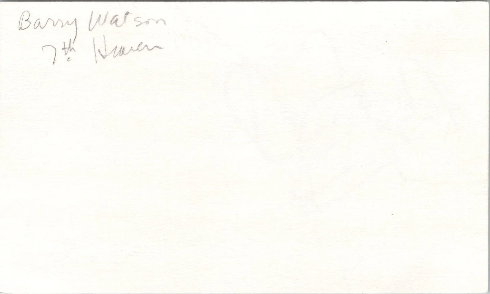 Barry Watson — Barry Watson Signed 3x5 Index Card 7th Heaven Autographed, изображение 2