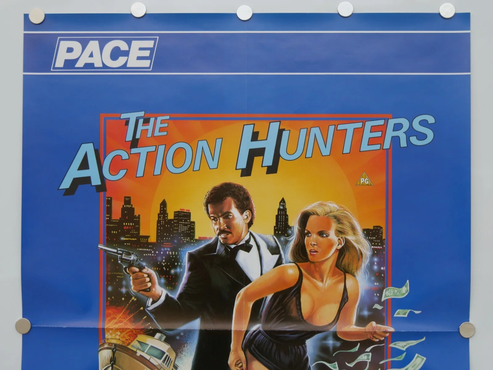 the action hunters uk video shop film poster, изображение 2