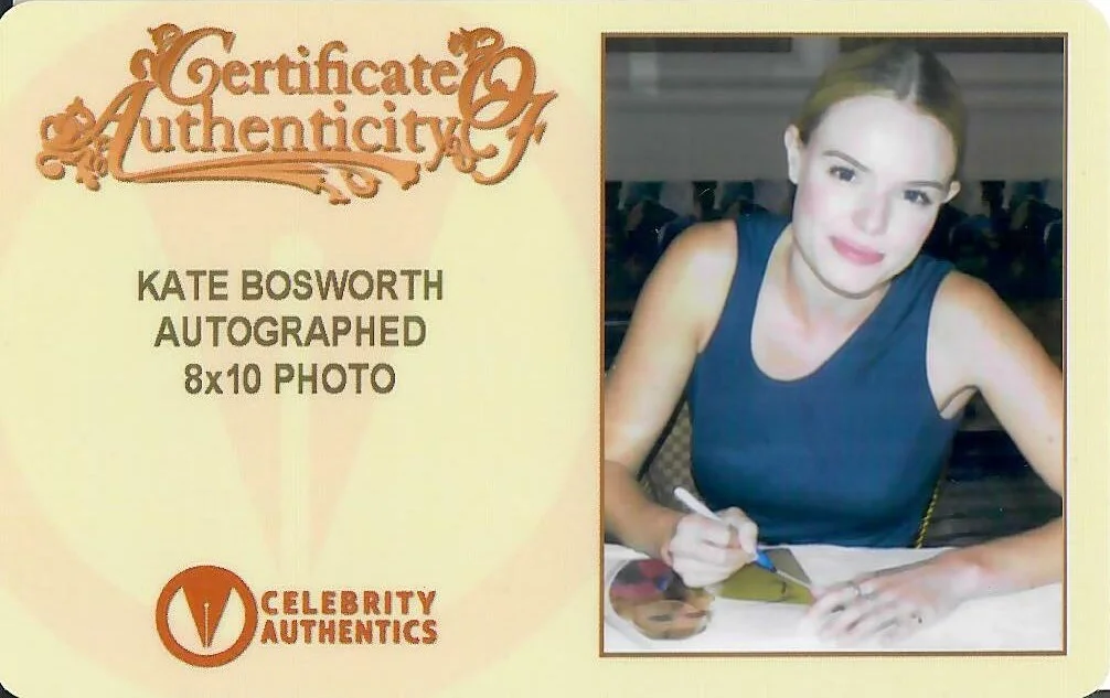 Kate Bosworth — Kate Bosworth Original Autographed 8x10 photo with a CoA & Full Signing Details, изображение 2