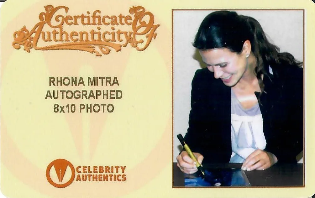Rhona Mitra — Rhona Mitra ‘Underworld’ Original Autographed 8x10 Signed photo with a CoA & FSD, изображение 2