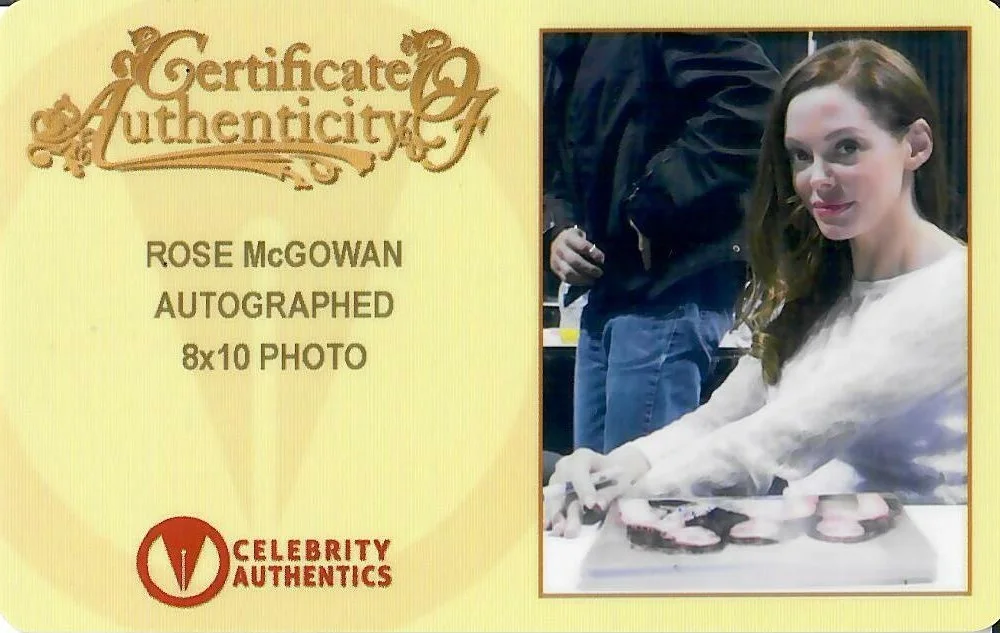 Rose McGowan — Rose McGowan 'Charmed' Paige Matthews Original Autographed Signed 8x10 Photo CoA, image 2