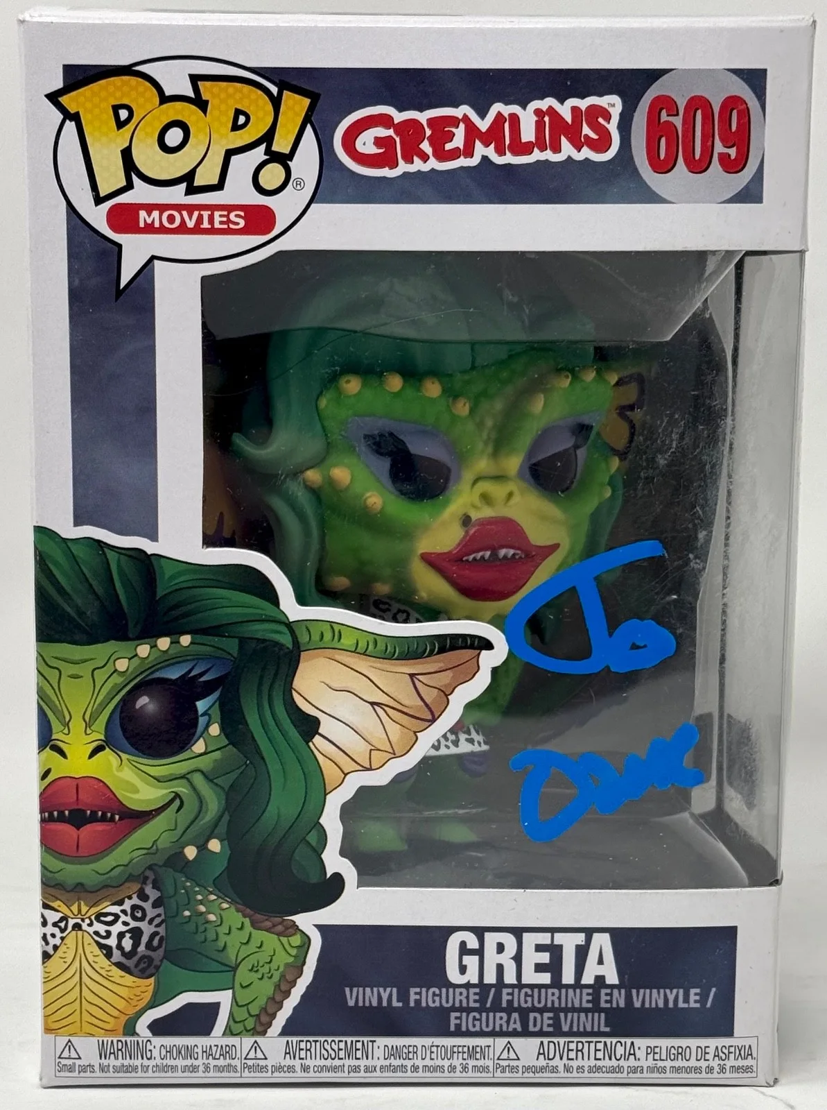 Joe Dante — Joe Dante "Gremlins" Signed Autograph Greta Funko Pop #609 Horror Beckett COA, изображение 2