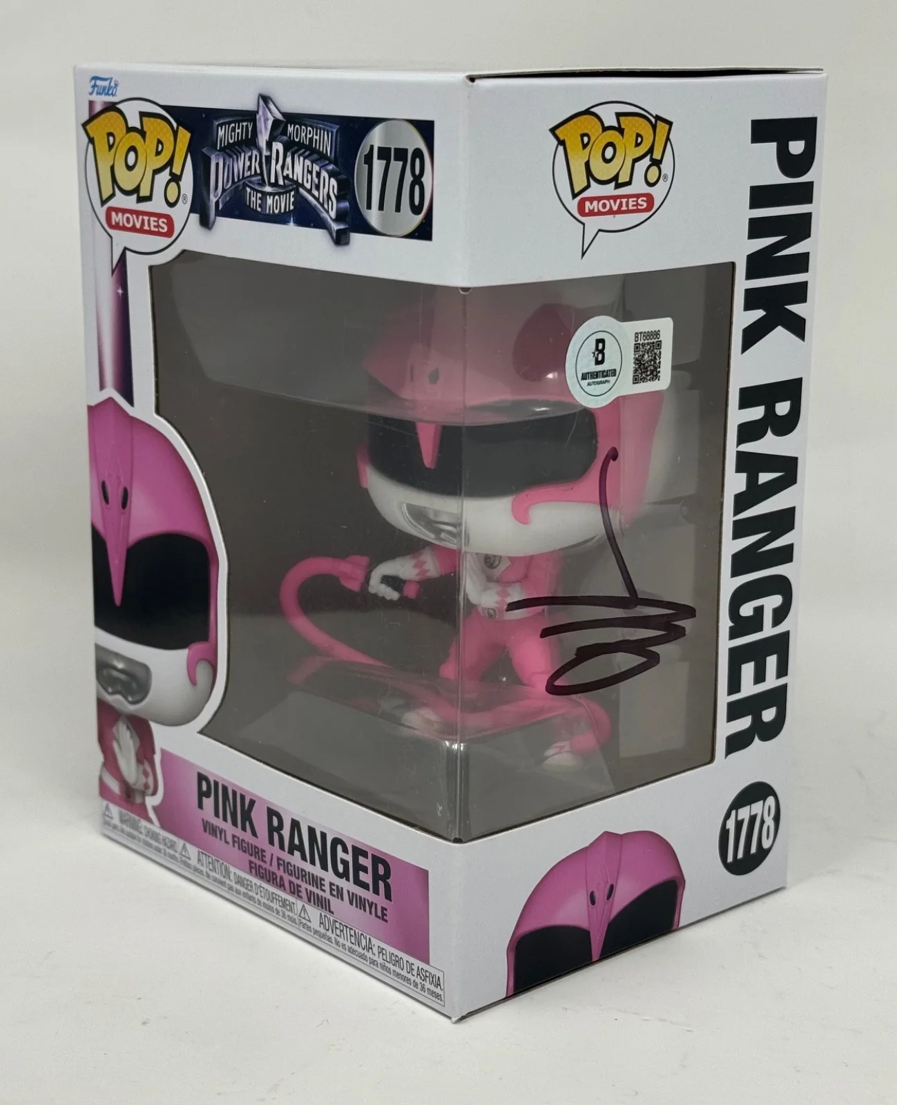 Amy Jo Johnson — Amy Jo Johnson Signed Pink Ranger Funko Pop Mighty Morphin Power Rangers BAS COA, изображение 2