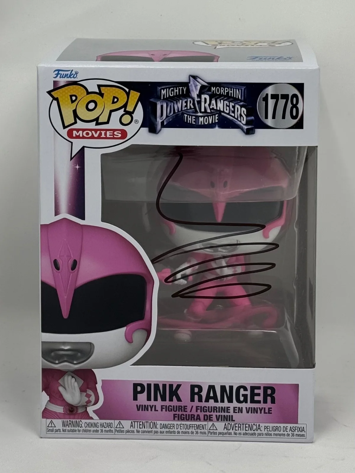 Amy Jo Johnson — Amy Jo Johnson Signed Pink Ranger Funko Pop Mighty Morphin Power Rangers BAS COA, изображение 2
