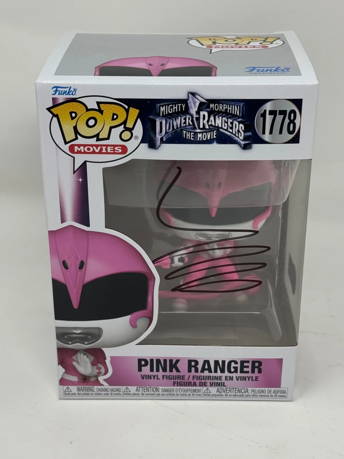 Amy Jo Johnson — Amy Jo Johnson Signed Pink Ranger Funko Pop Mighty Morphin Power Rangers BAS COA, изображение 3