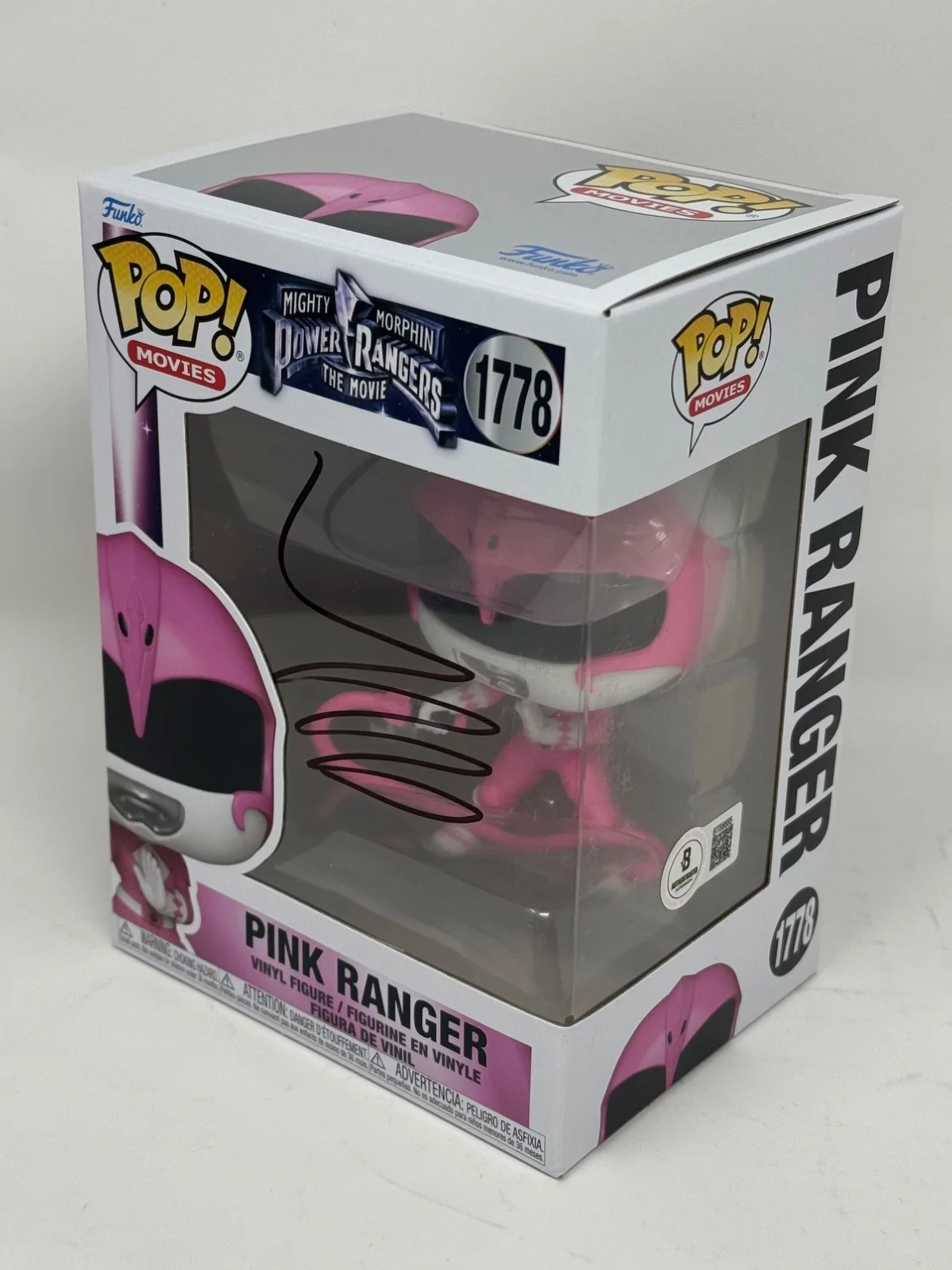 Amy Jo Johnson — Amy Jo Johnson Signed Pink Ranger Funko Pop Mighty Morphin Power Rangers BAS COA, изображение 4