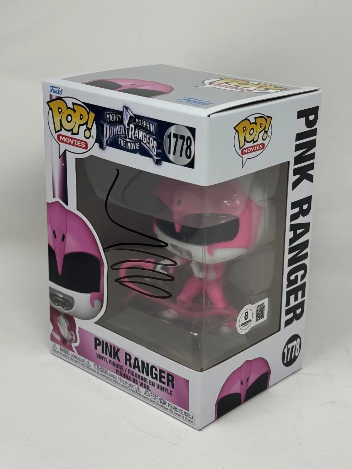 Amy Jo Johnson — Amy Jo Johnson Signed Pink Ranger Funko Pop Mighty Morphin Power Rangers BAS COA, изображение 5
