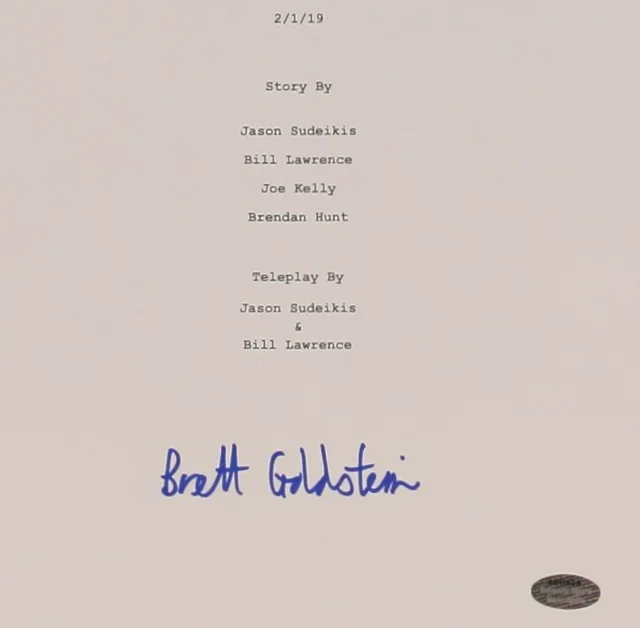 Brett Goldstein / Roy Kent — Brett Goldstein (Roy Kent) Signed Ted Lasso Pilot Script (Schwartz) Emmy Winner, image 3