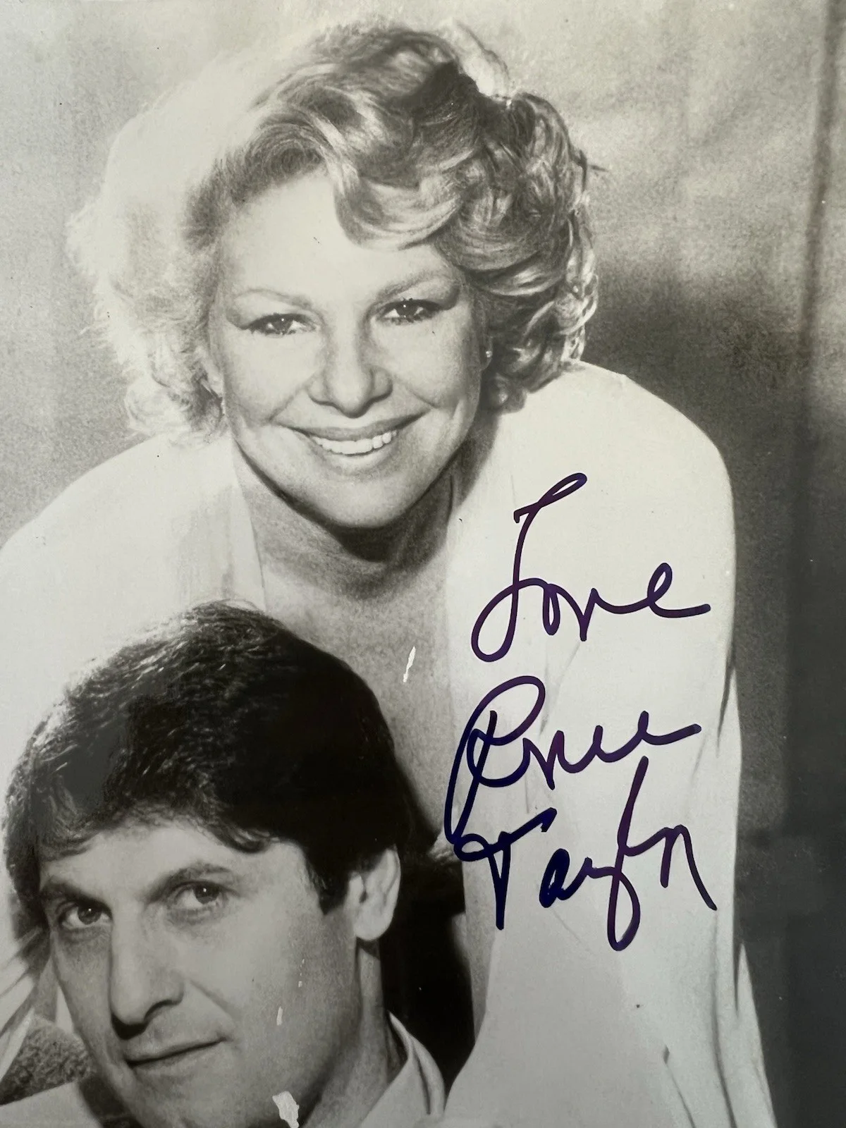 Vintage Joe Bologna + Renee Taylor Autographed Signed Black & White 8 X 10 Photo, изображение 2