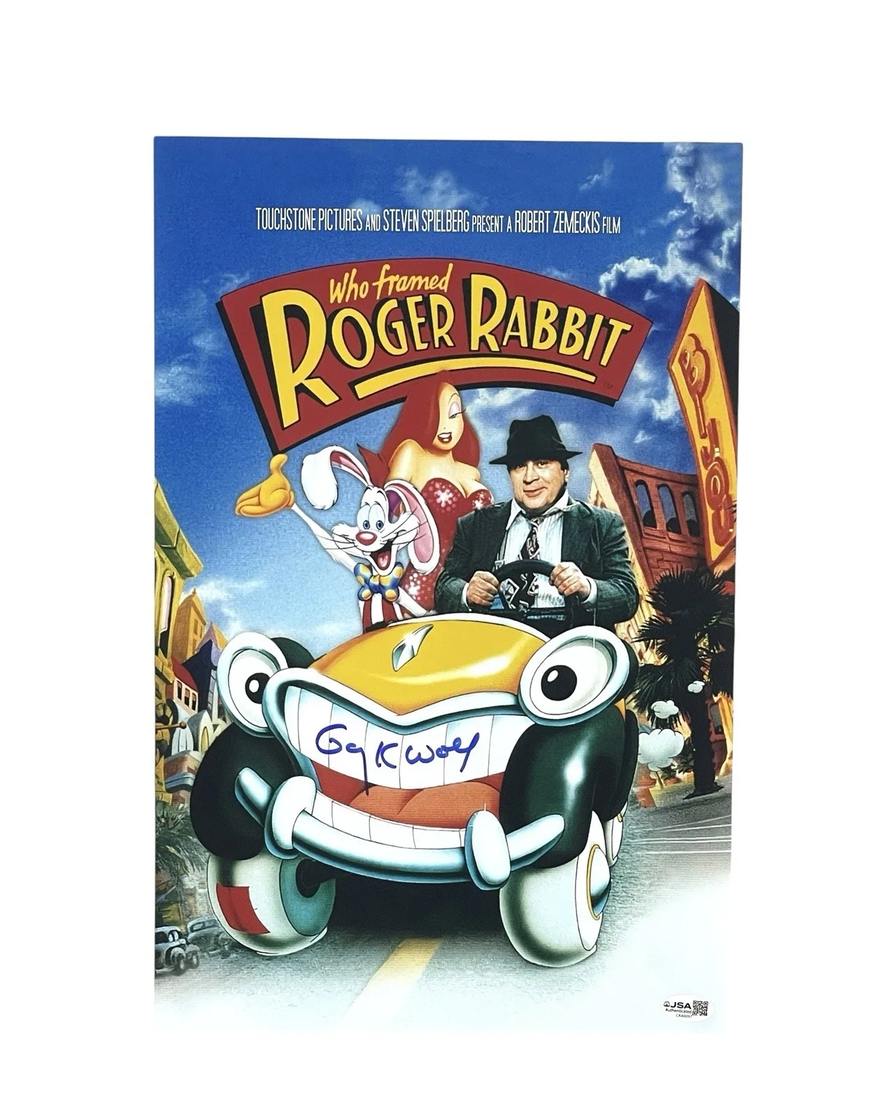 Gary K. Wolf — Who Framed Roger Rabbit Creator Author Gary K. Wolf Autographed Poster Print 🐰, image 2