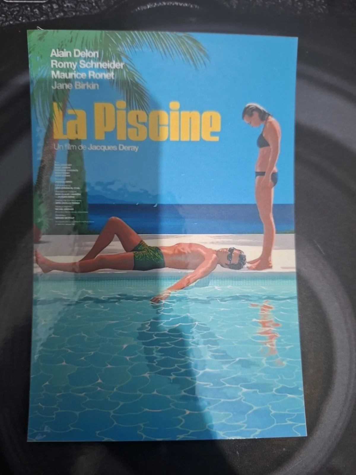 VINTAGE "La Piscine" 1969 Theatrical Film Poster Fine Art Modern Postcard, изображение 3