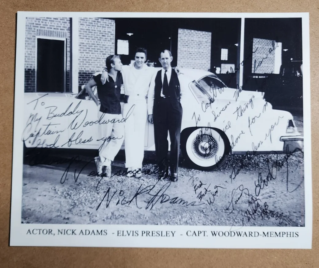 2 Vtg Photos of NICK ADAMS, ELVIS PRESLEY, BILL HALEY, JIMMY VELVET - One SIGNED, изображение 4
