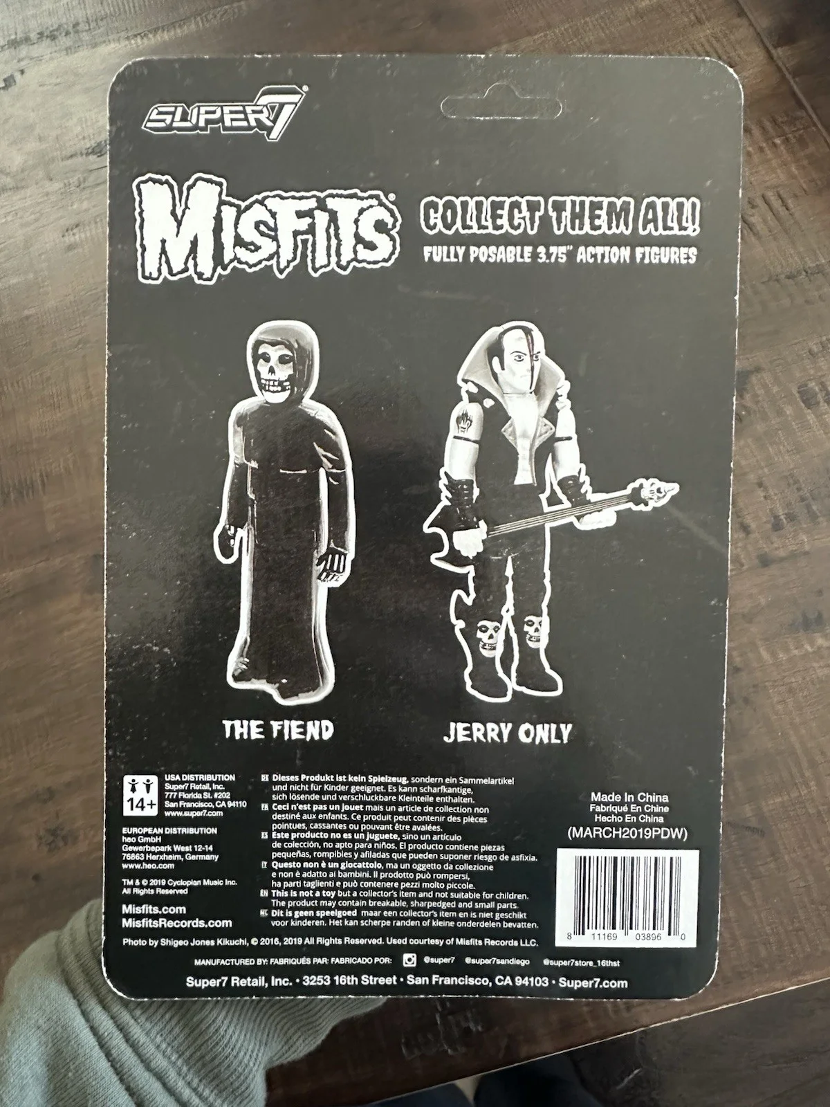 Signed- Jerry Only Misfits Reaction Vinyl Figure Autographed, image 2