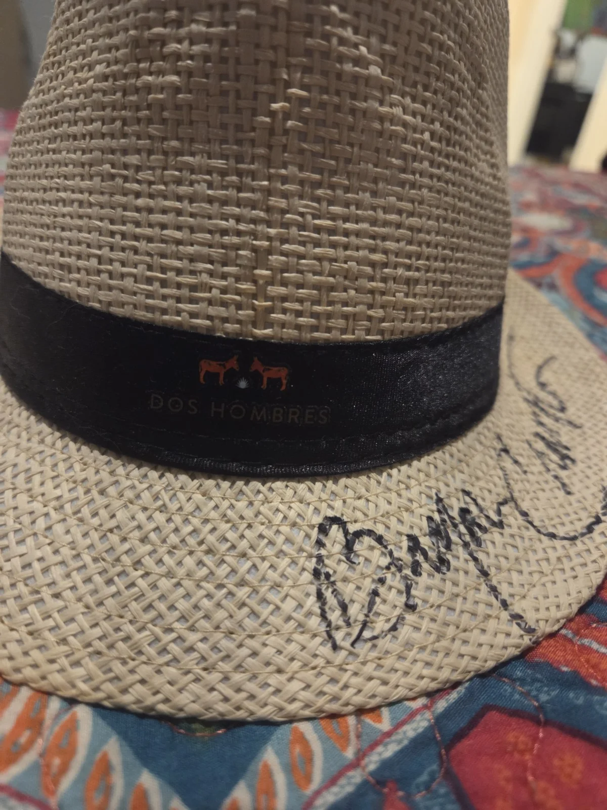 Bryan Cranston — Bryan Cranston Breaking Bad Signed Dos Hombres Mezcal Fedora Hat Authentic, image 2