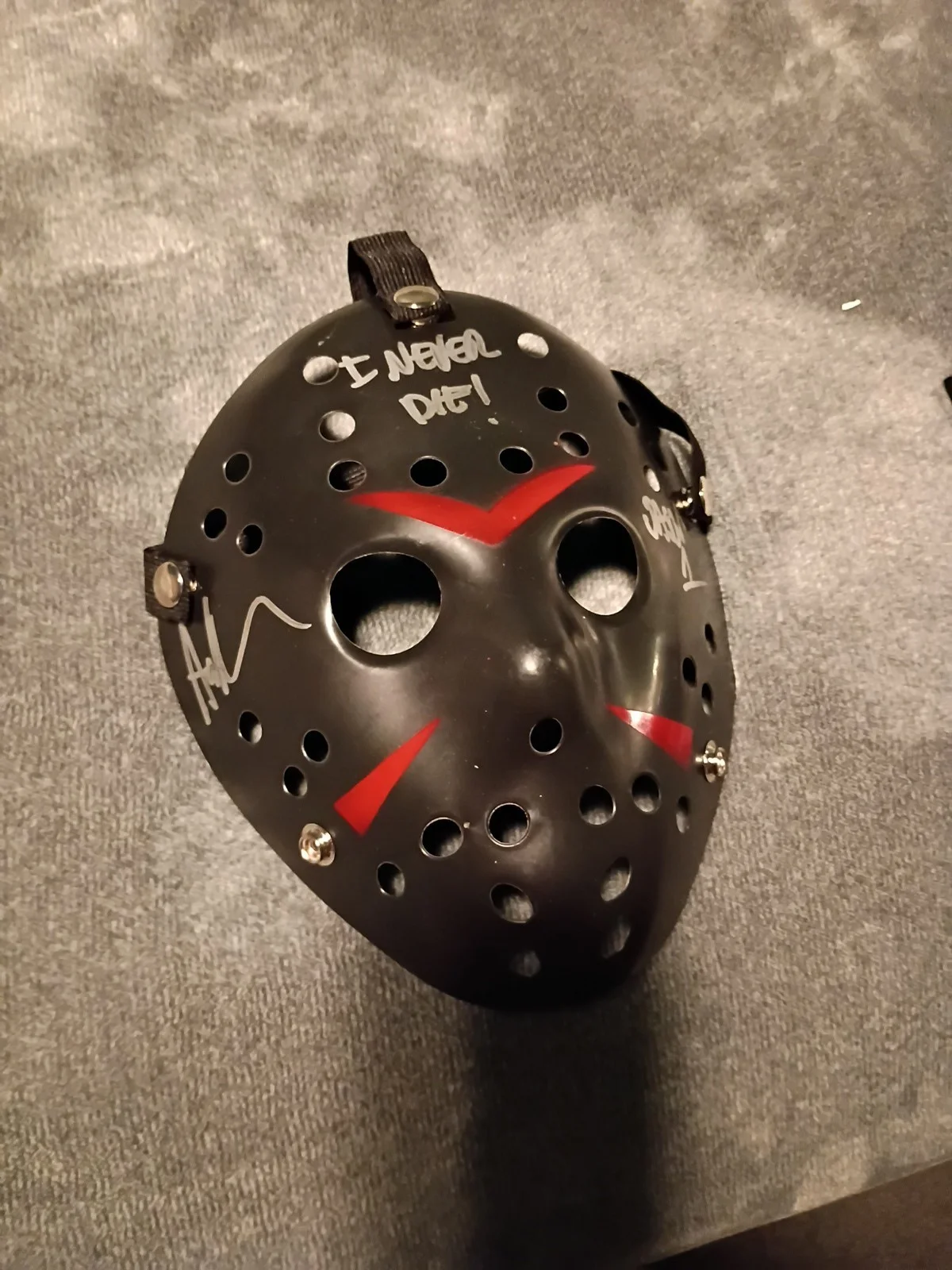 Ari Lehman — #3 Masks Friday The 13thAutographed with 2 Inscriptions 'Beckett Holo+, изображение 2