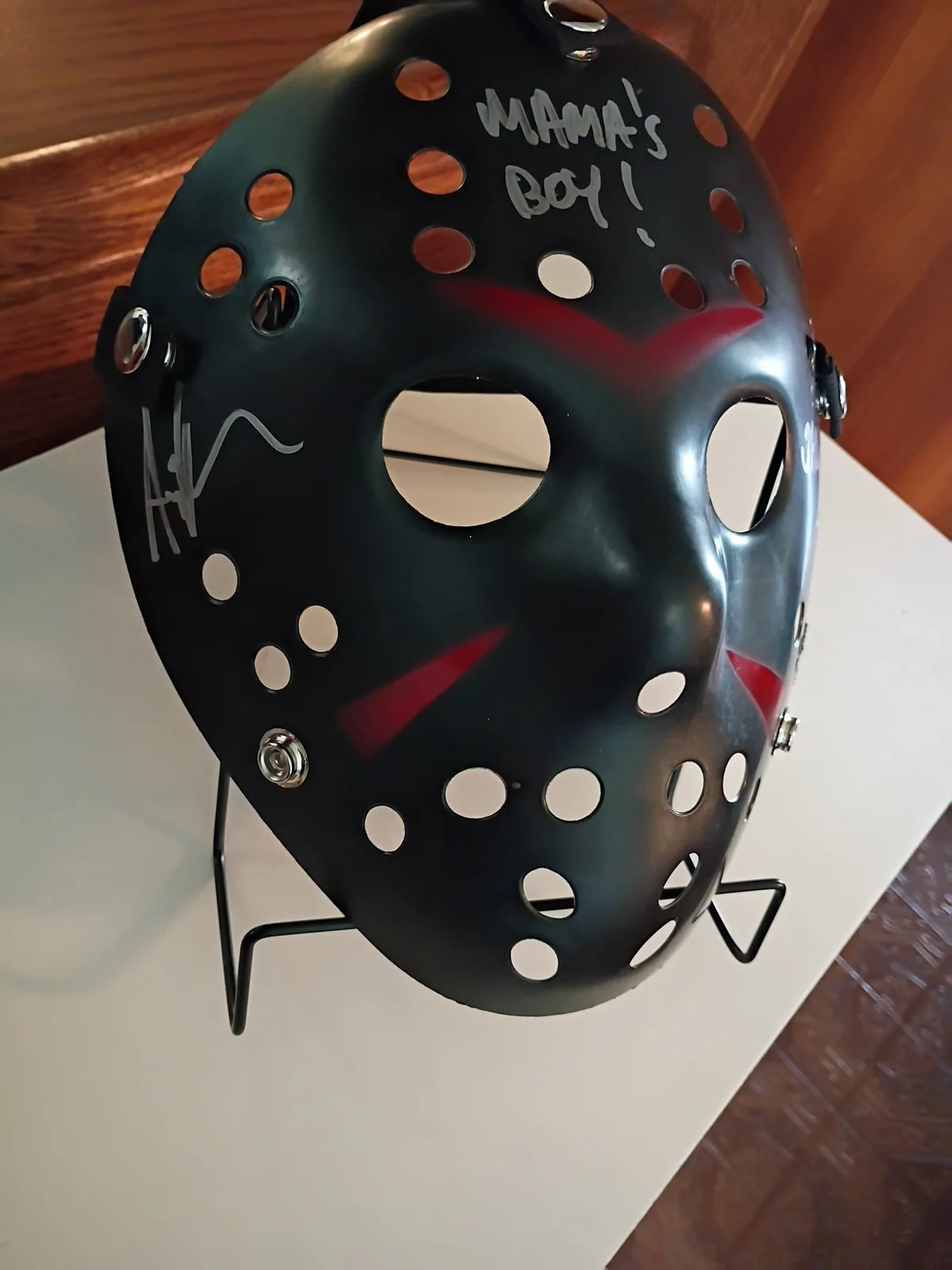 Ari Lehman — #3 Masks Friday The 13thAutographed with 2 Inscriptions 'Beckett Holo+, изображение 4