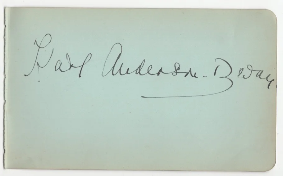 Clementine de Vere Sapio Signed Page / Autographed Opera Singer, image 2