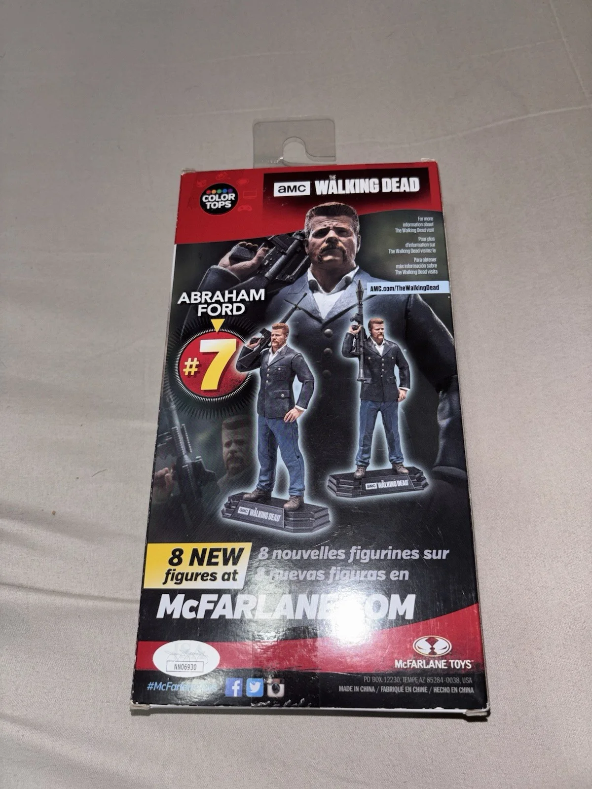 AMC The Walking Dead Abraham Ford Signed Action Figure JSA Authenticated, image 2
