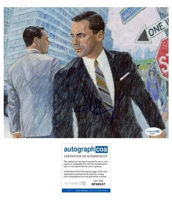 Jon Hamm — Jon Hamm "Mad Men" AUTOGRAPH Signed Autographed 'Don Draper' 8x10 Photo C ACOA