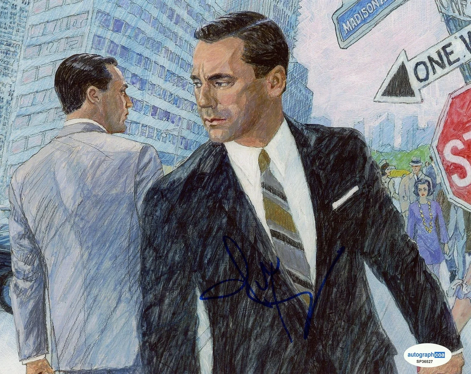Jon Hamm — Jon Hamm "Mad Men" AUTOGRAPH Signed Autographed 'Don Draper' 8x10 Photo C ACOA, изображение 2